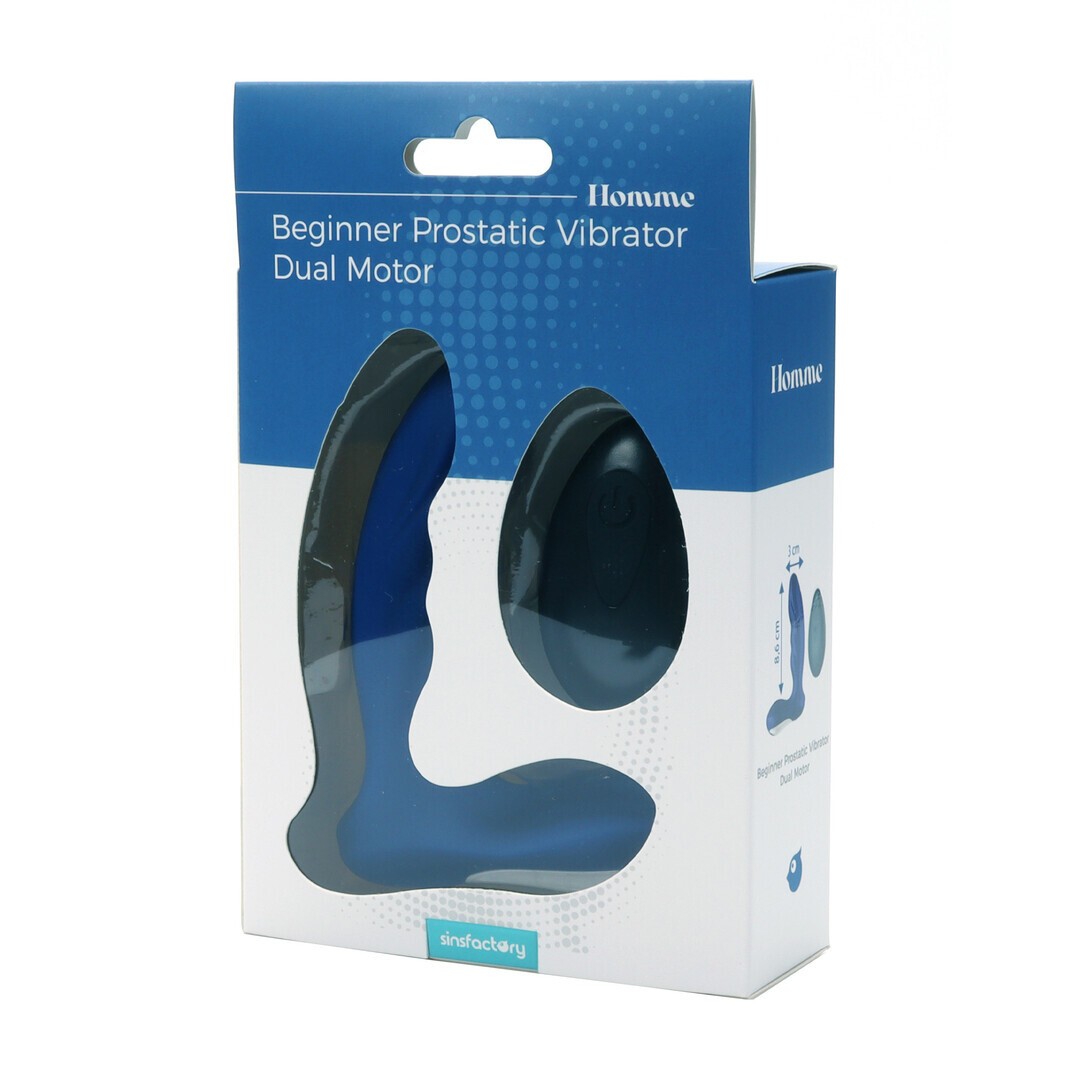 💙 Beginner Prostatic Vibrator | Estimulador da Pr&oacute;stata Dual Motor