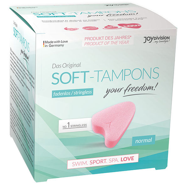 Embalagem de tampões suaves stringless cor de rosa para menstruação normal