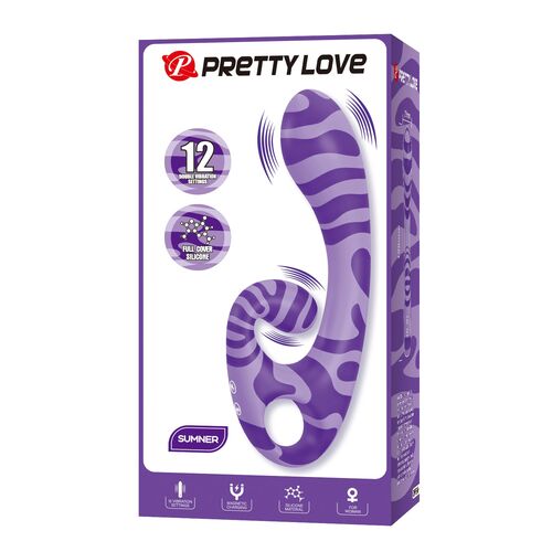 💜 SUMMER Double-Ended Vibrator | 19cm with Ergonomic Handle