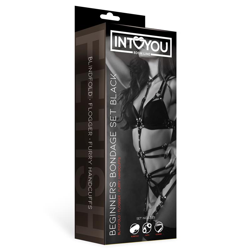 🖤 Intoyou BDSM Line | Beginners Bondage Set 3 Pieces Black