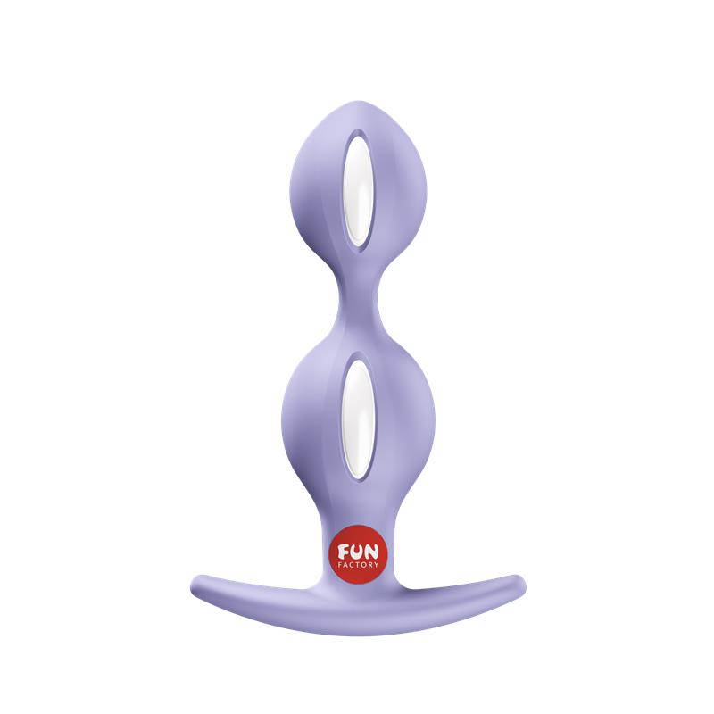 Plug anal lilás com esferas e base alargada FUN FACTORY