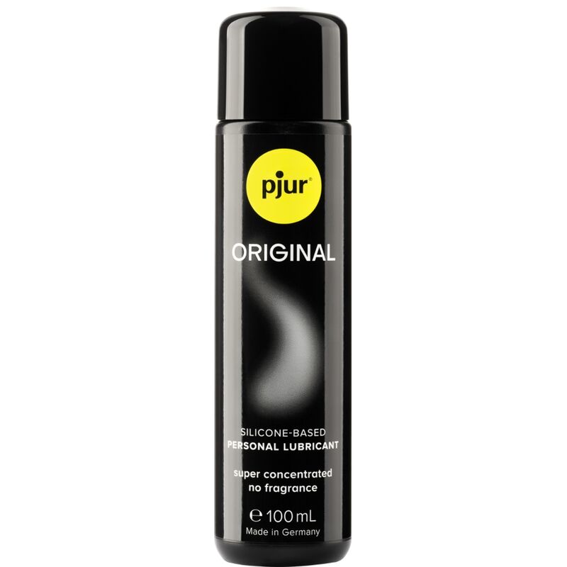 Frasco preto de lubrificante pjur ORIGINAL 100 mL