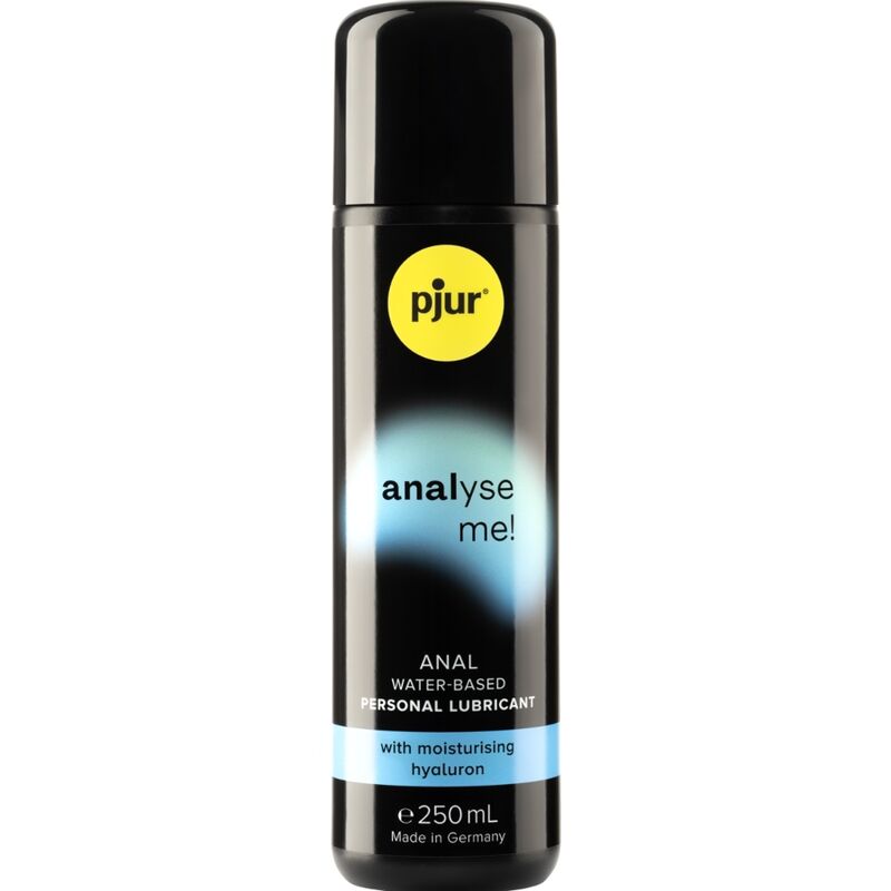Frasco negro de lubrificante pessoal pjur analyse me!