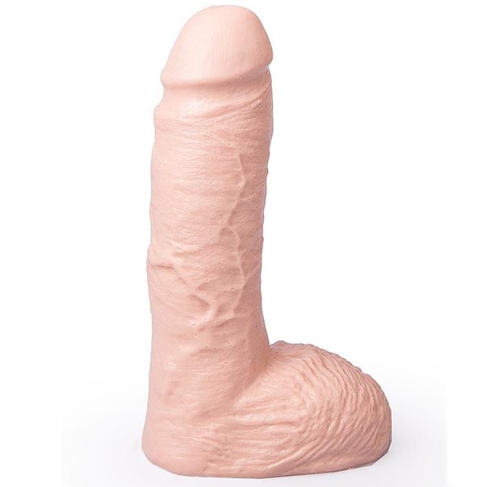 Dildo realista cor pele com base texturizada