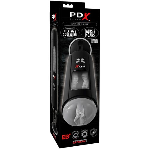 Masturbador Ultimate Milker PDX Elite: Rota&ccedil;&atilde;o Computadorizada com 10 Fun&ccedil;&otilde;es, Voz e Ventosa para uma Experi&ecirc;ncia Imersiva