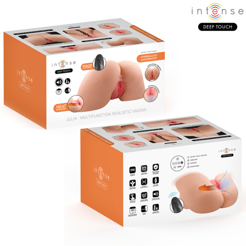 Masturbador Julia Intense: 9kg de Realismo com Suc&ccedil;&atilde;o, Calor, Vibra&ccedil;&atilde;o e Efeitos Sonoros para uma Experi&ecirc;ncia Hiper-Imersiva
