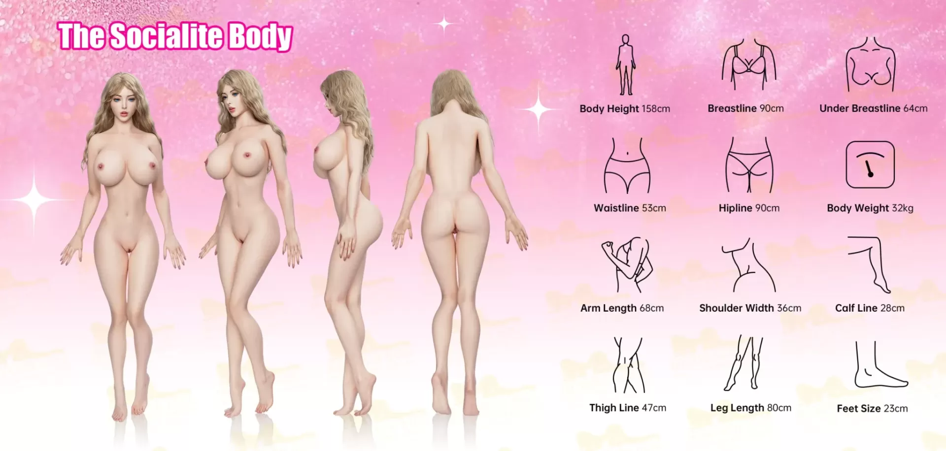 👑 Vanessa Huge Breast Dream Girl | 158BA B2 Irontech Doll