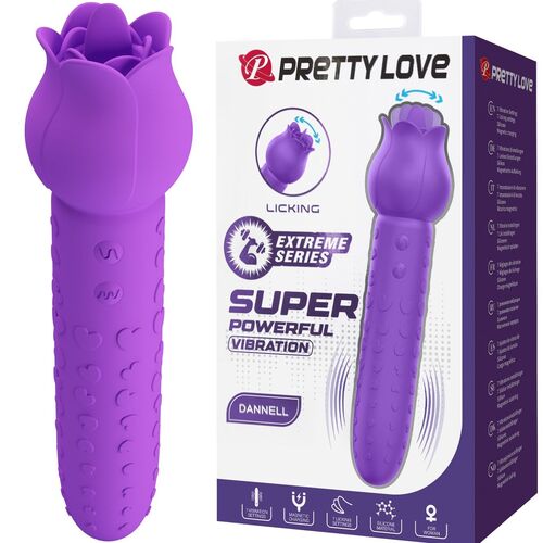 🌸 DANNELL Vibrador Estimulador Oral e Clitoriano | 7+7 Modos Roxo