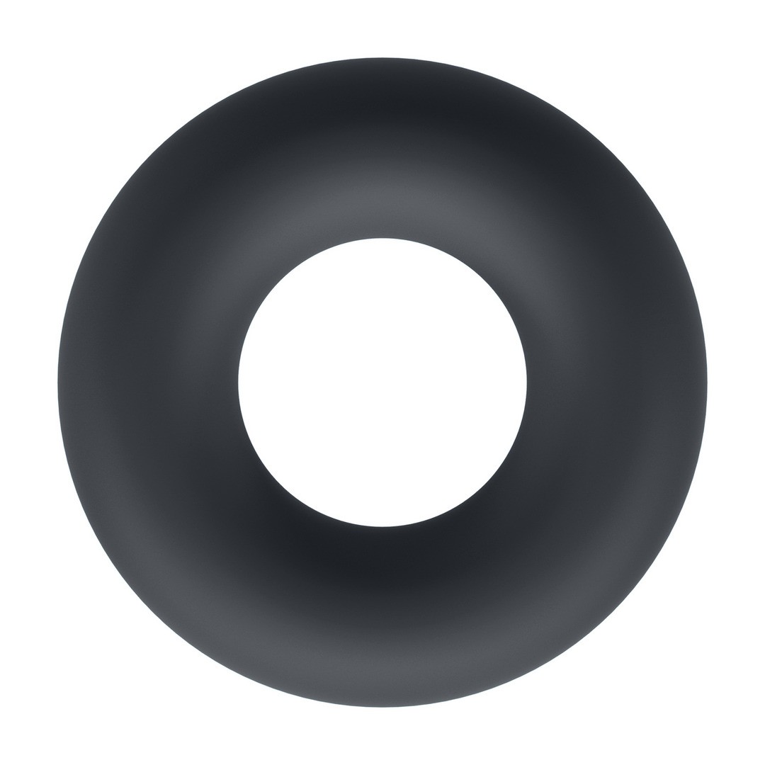 Flutuador inflável preto circular