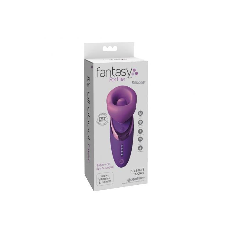 Estimulador Pleasure Sucker Fantasy For Her: Sucção, Língua e Vibração num Único Produto para Orgasmos Inesquecíveis