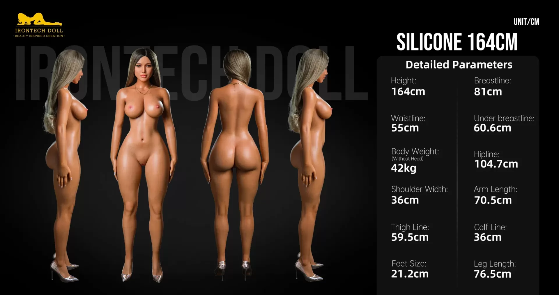 🖤 Sex Doll Luna Spanish Model | 164cm S17 Dark Tanned Skin ROS MAX