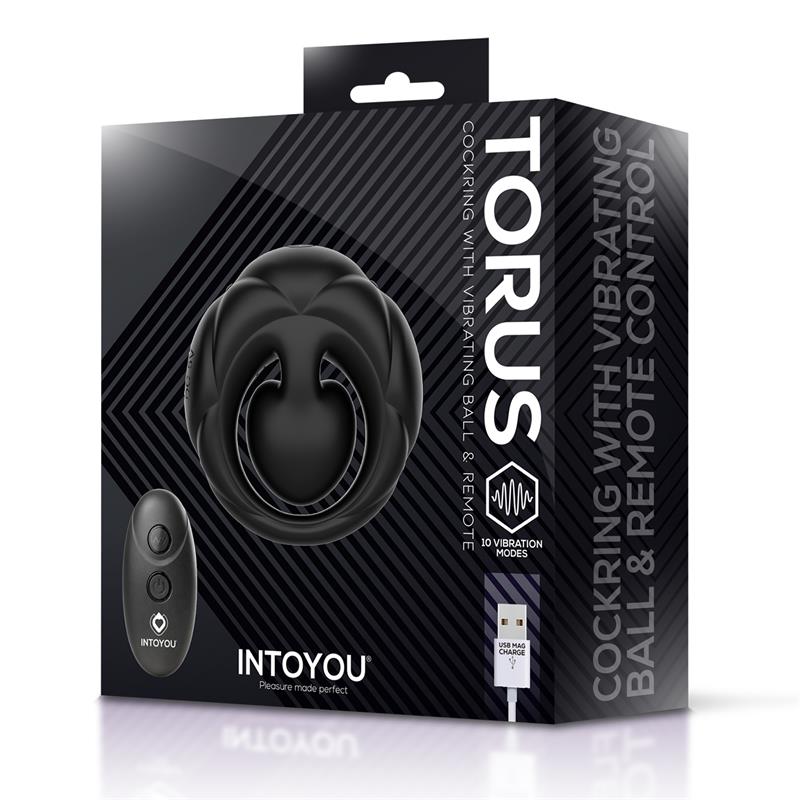 🖤 INTOYOU Torus Vibrating Ring | Clitoral Ball & Remote Control