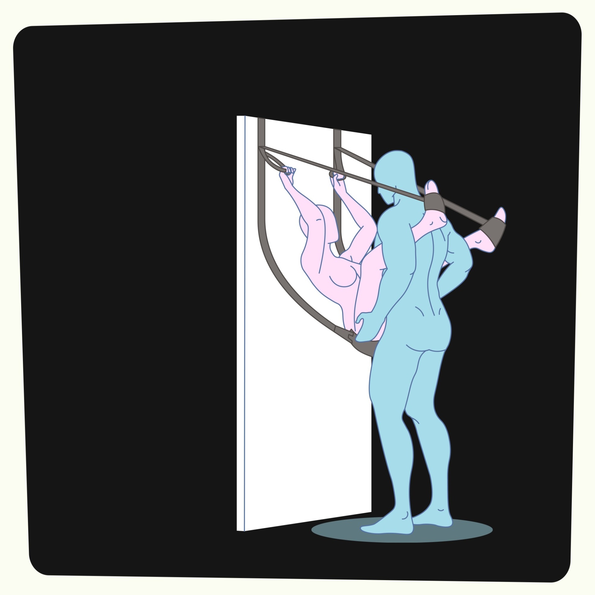 Baloi&ccedil;o de Porta Deluxe Sex Door Swing | Crushious