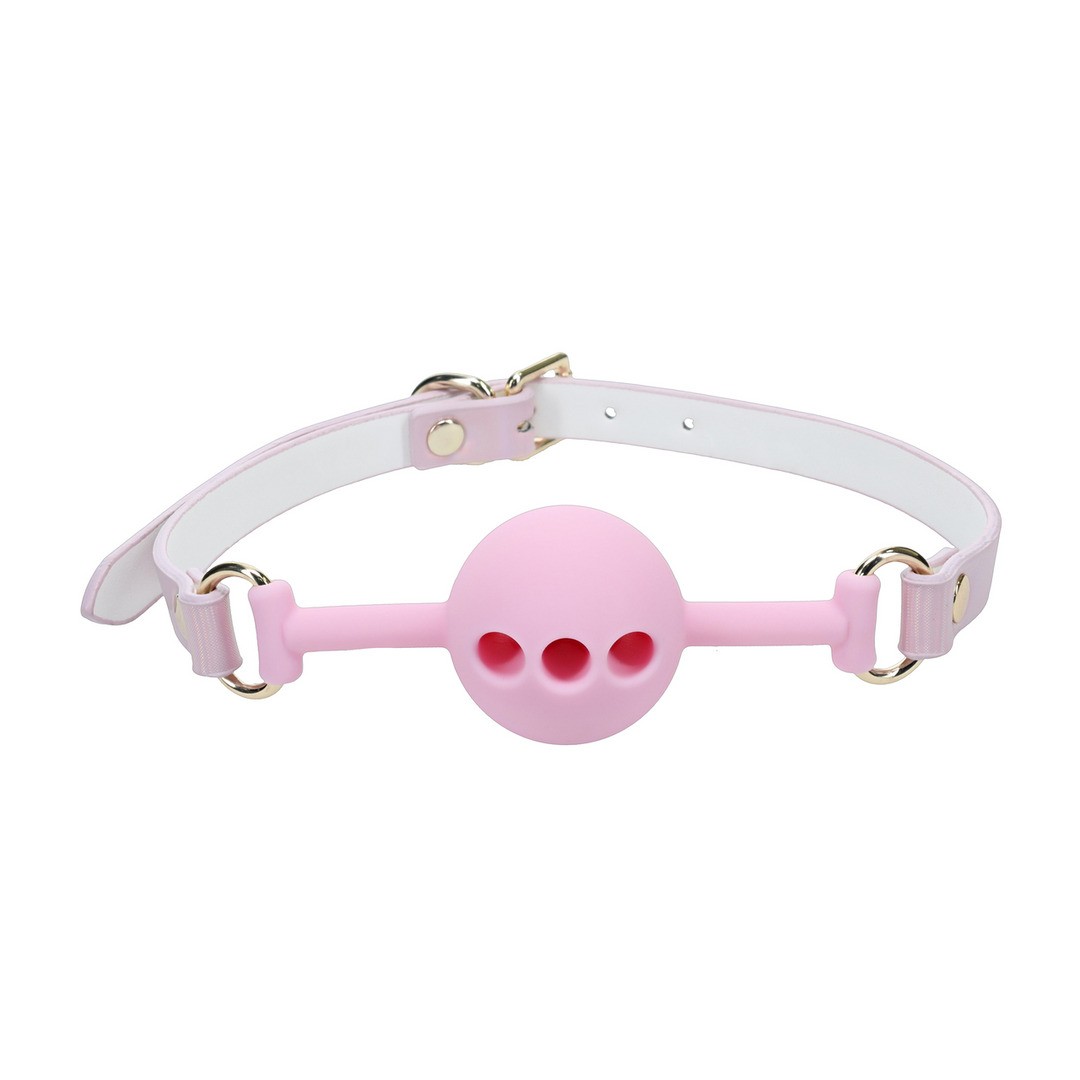 colar para cão ou gato branco e rosa com peça frontal rosa e fivela dourada