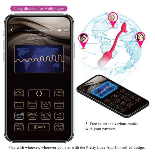 🌸 PULSEN Ovo Vibratório com Controlo por App | 12 Funções