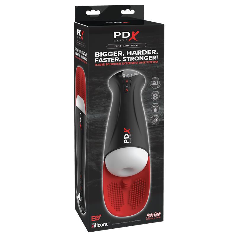 Masturbador Fap-O-Matic Pro XL PDX Elite: Tamanho XXL, Sucção Potente e Ventosa para uma Experiência Mãos-Livres
