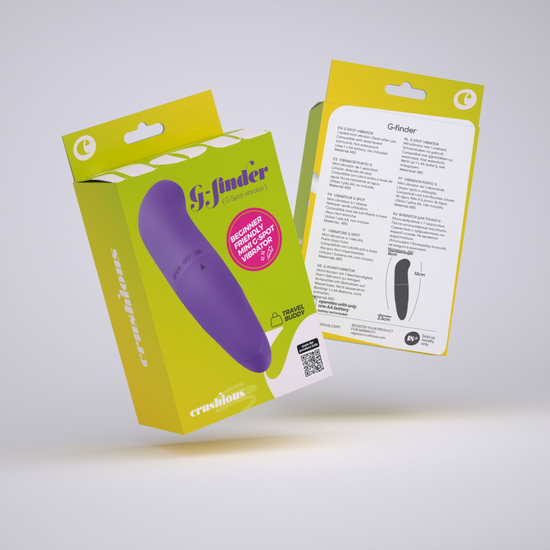 💜 Pack de 30 Mini Massajador G-Finder Roxo | Crushious