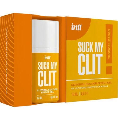 INTT - SUCK MY CLIT GEL COM EFEITO DE SUC&Ccedil;&Atilde;O MANGA TROPICAL 15 ML