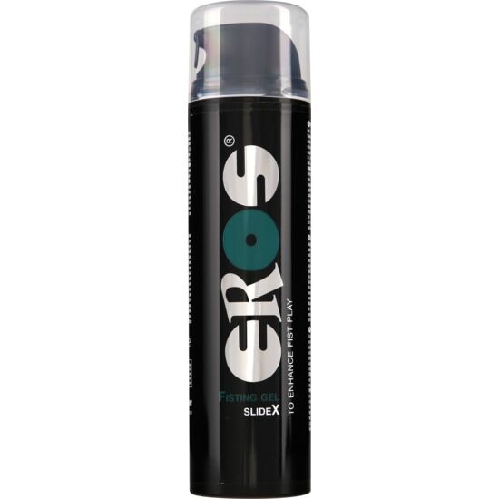 Frasco preto de gel EROS SLIDEX com tampa transparente