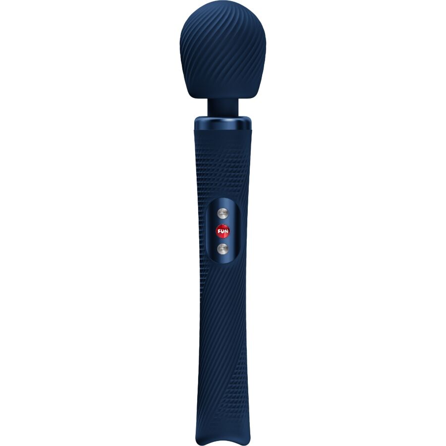 Vibrador massageador corporal azul escuro com botões