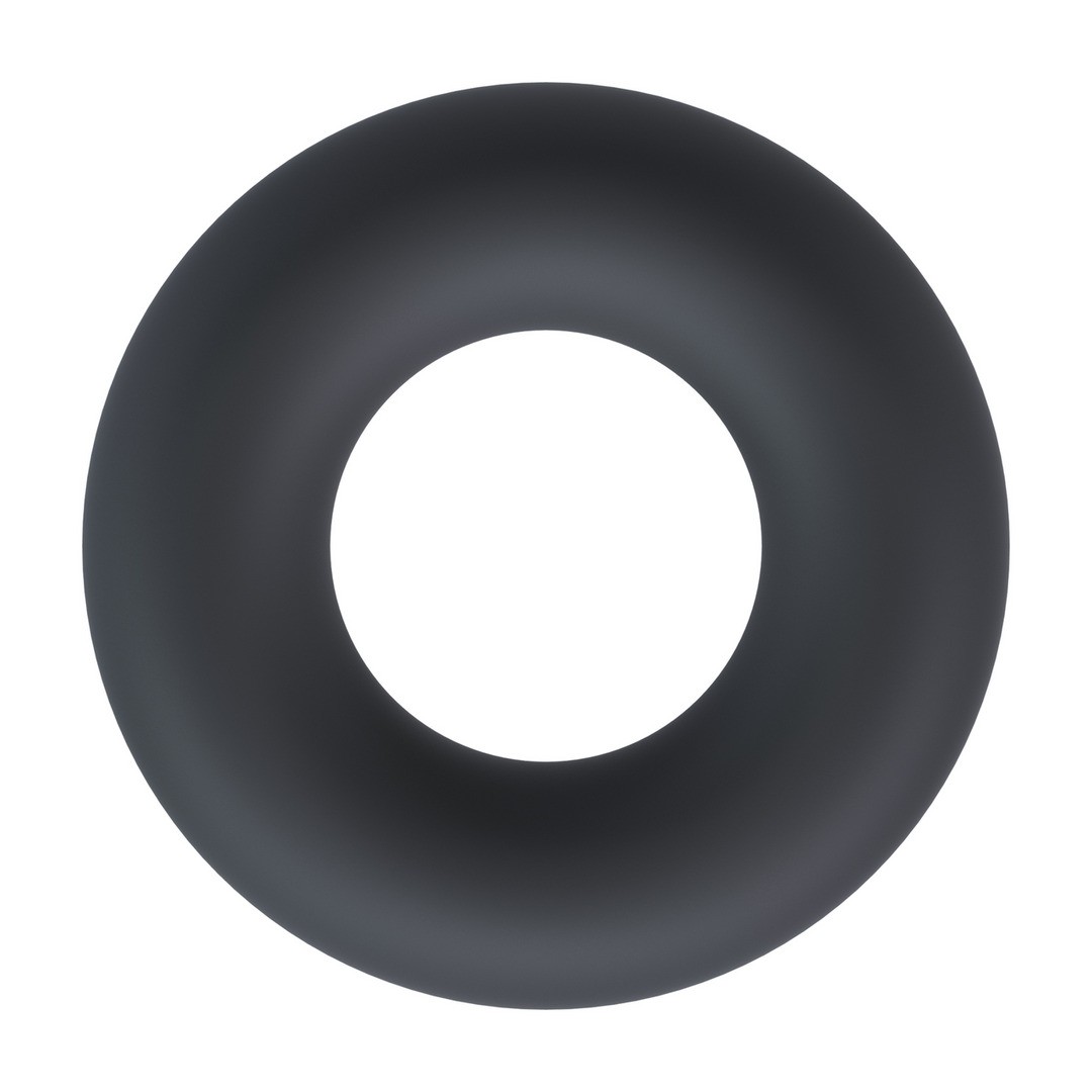Anel de borracha preto