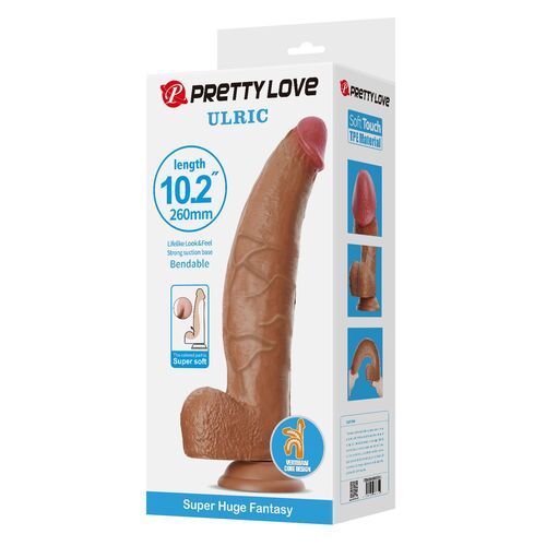 🧬 ULRIC Dildo Flexível Realista | 26 cm com Tecnologia Slide Skin