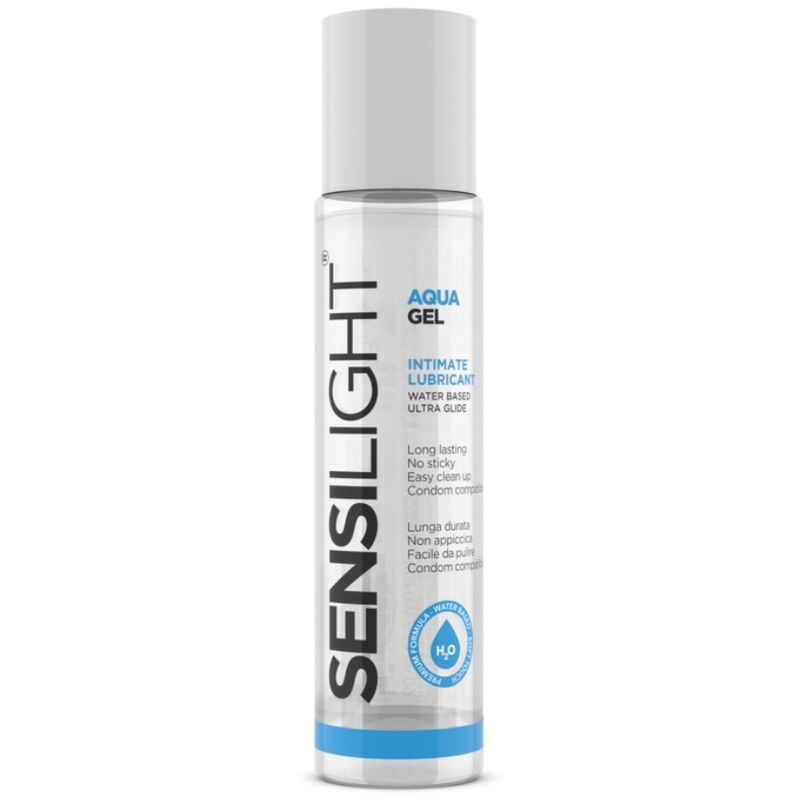 Frasco de lubrificante íntimo Sensilight Aqua Gel