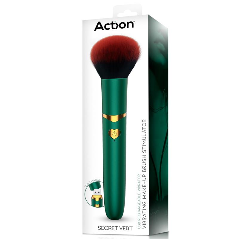 ACTION Secret Vert Vibrating Make-Up Brush Green