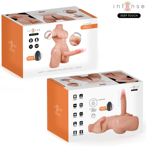 INTENSE Deep Touch | Torso Marty com Ânus e Dildo Realista