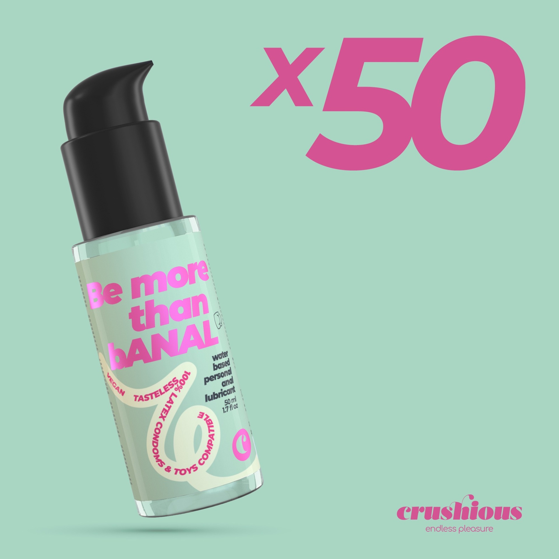 💧 Pack de 50 Lubrificantes para Uso Anal 50ml | Crushious