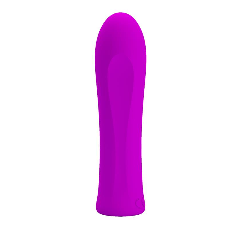 Vibrador roxo liso com formato alongado