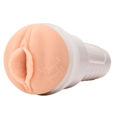 Produto de silicone anatómico cor pele com corpo plástico branco