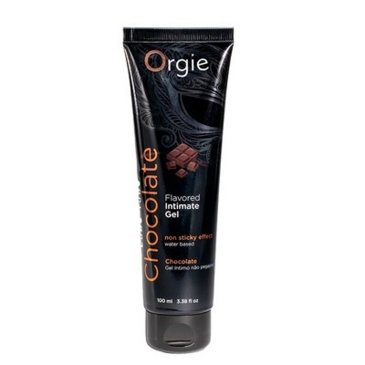 Gel íntimo sabor chocolate Orgie em tubo preto com tampa