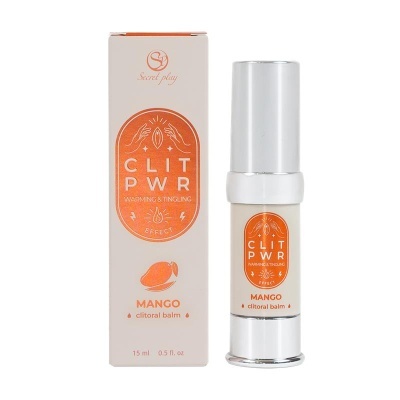 Bálsamo clitoriano CLIT PWR com efeito de aquecimento e formigueiro, aroma de manga