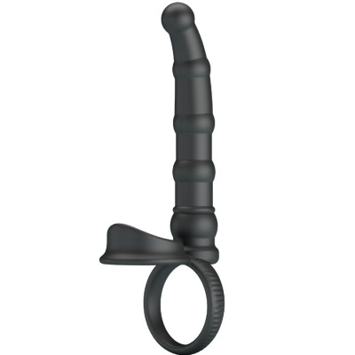 produto preto segmentado com anel e aba