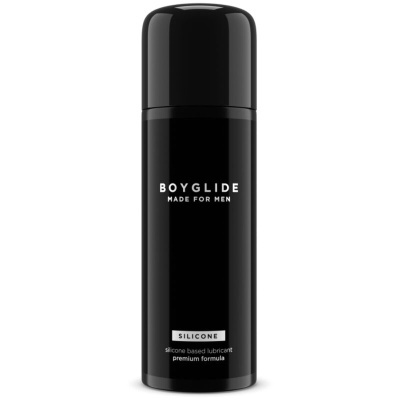 Frasco preto de lubrificante Boyglide para homens