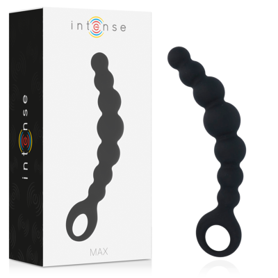 Produto preto tipo conta com embalagem branca e preta rotulada Intense MAX