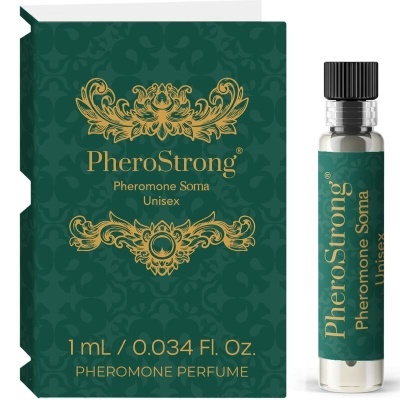 Frasco e caixa de perfume PHEROstrong Pheromone Soma Unisex
