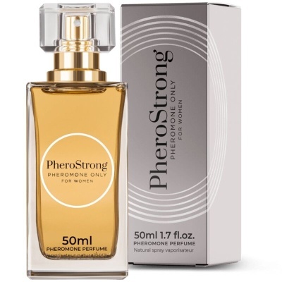 Frasco de perfume PheroStrong 50ml e caixa cinza