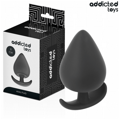 Plug anal preto com embalagem addictive toys