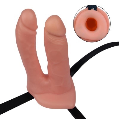 Produto em silicone dupla com cinta preta