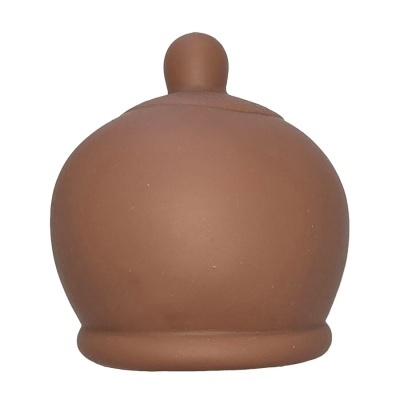 Chupeta para bebé castanha de silicone ou látex com base circular