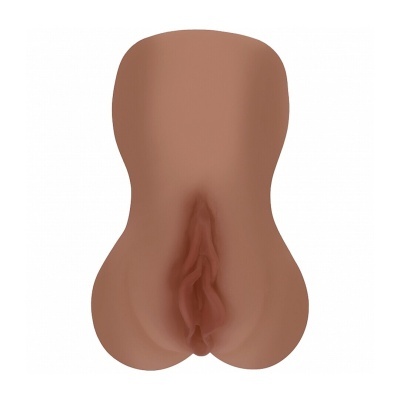 Masturbador masculino cor de pele em fundo branco