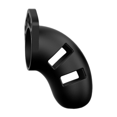 Curva de tubo preto com aberturas e flange