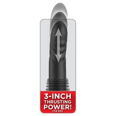 Acessório preto de silicone com texto 3-INCH THRUSTING POWER! (7,6 cm)