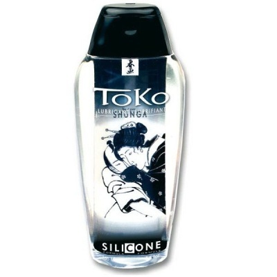 Frasco de lubrificante Toko Shunga silicone com ilustração japonesa
