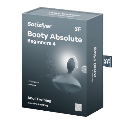 Caixa cinza com plug anal vibratório Satisfyer Booty Absolute Beginners 4