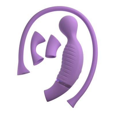 Acessórios de silicone roxo com design curvado e texturizado
