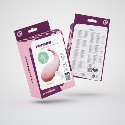 Embalagem de ovo vibratório recarregável cor-de-rosa com controle remoto