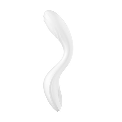 Produto curvo branco com textura lisa e linhas onduladas